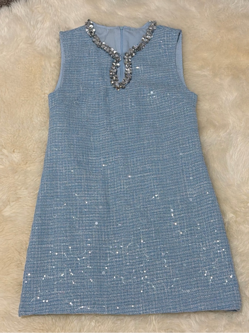 Diamond-encrusted halter dress women summer high grade sequined regular fit S